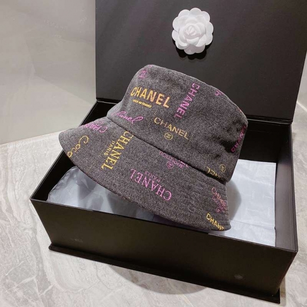 Not available in Japan Chanel bucket hat replica denim black sho34908