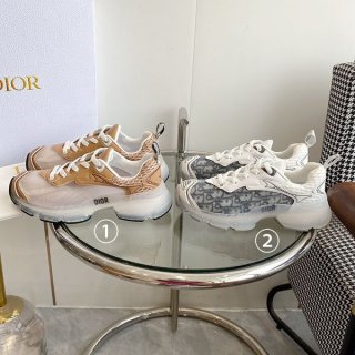 Dior Vibe Sneakers, Replica Logo, Adult Casual, 2 Colors, deu73441