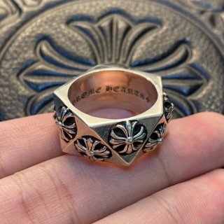 Chrome Hearts Cha Plus Pentagon CH Plus Fake Ring