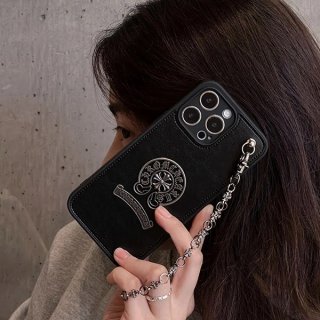 Immediate delivery Chrome Hearts iPhone 15 case replica CH Plus chain strap Kuz10647