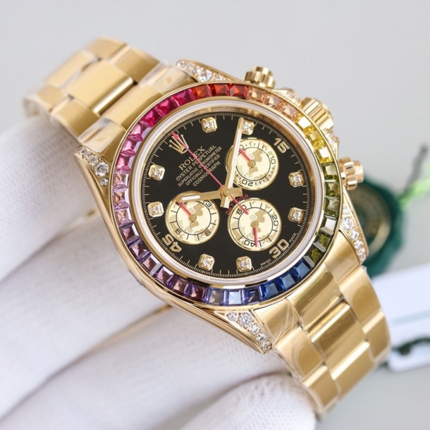 No customs duties Rolex Replica Cosmograph Daytona Rainbow Watch Men's 116595rbow