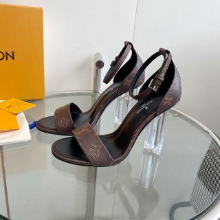 Louis Vuitton Replica Silhouette Line Leather x Patent Sandals vul66340