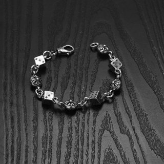 +Chrome Hearts+Bracelet/Dice & Cross Ball Silver Kui64233