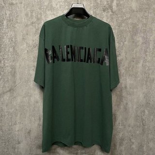 Balenciaga Tape Type processed logo parody cotton jersey T-shirt bar49245