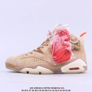 Travis Scott x Nike Air Jordan 6 Replica Retro British Khaki/Sail DH0690200