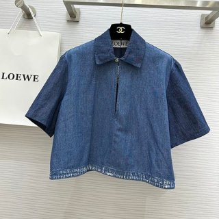 Hard to find Loewe replica cropped valouse denim loi46929