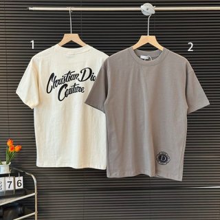Hard to find Dior crew neck cotton T-shirt fake 2 colors dev94398