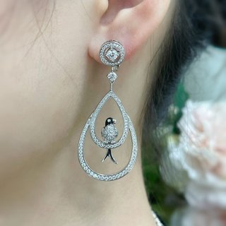 Hard to find Boucheron swallow earrings bur36692