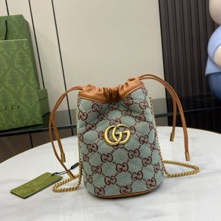 New Gucci GG Mini Bucket Bag Replica Chain Shoulder Bag 783175