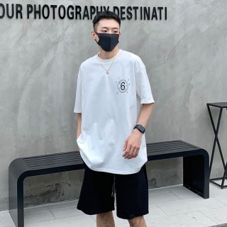Very popular! MM6 copy oversized number logo T-shirt Mab82956