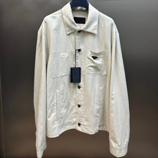 Rare Prada Chambray Blouson Replica Shirt puy37626