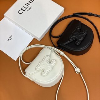 Popular new Celine Mini Triomphe replica mini bag in shiny calfskin Cen72056