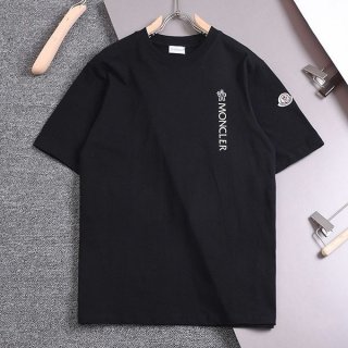 Hard to find Moncler replica cotton short sleeve T-shirt in black mow51883