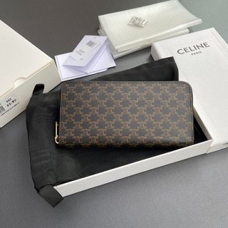 [Safe and secure in Japan] Celine Large Zip Wallet Replica Long Wallet 10B552BQ3
