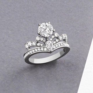 Hard to find replica Chaumet Josephine collection Splendour Imperial solitaire ring shk14445