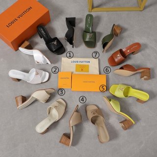Louis Vuitton★LV Capri Line Mule Replica 7 Colors 1acu2y
