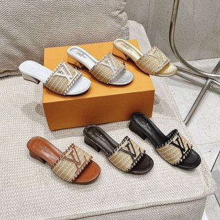 New limited editionLouis Vuitton LV embroidered sandals replica vup97471