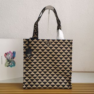 Extremely rare! Replica Prada symbol embroidered bag pue31749