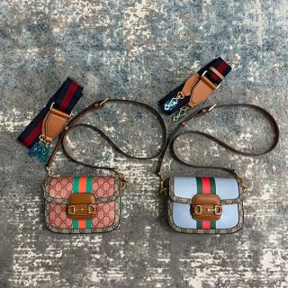 Limited Edition!! Gucci Horsebit 1955 Canvas Fake Leather Shoulder Bag 2 Colors gue80465
