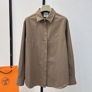 Secured Hermes motif men's-like shirt erh93401