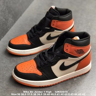 Nike Air Jordan 1 Replica Retro High OG Black/Starfish 555088-005