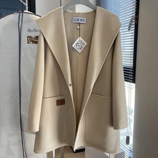 I definitely want it! Loewe stylish wool cashmere coat replica loy32711