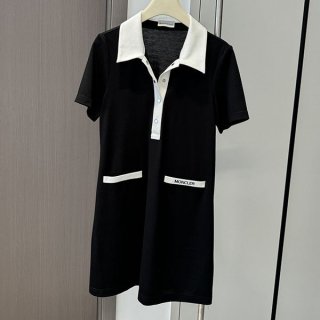 Perfect gift? Moncler polo dress black replica mol47822