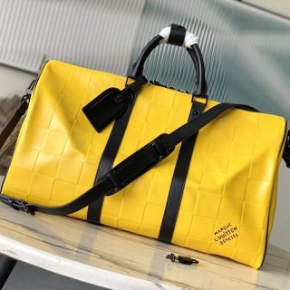 A great travel companion with a striking yellow color!Louis Vuitton Keepall 50 fake Boston bag M25019