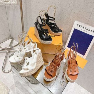 Extremely rare!Louis Vuitton Isola wedge sandals replica 1ACI80