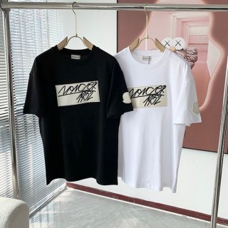 Immediate delivery Moncler 1952 logo patch short sleeve T-shirt replica 2 colors mod98820