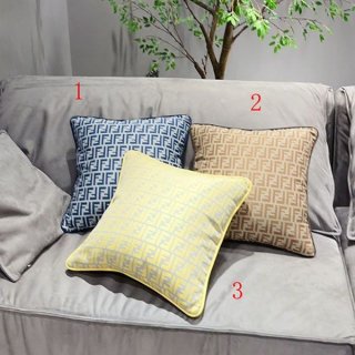 Free shipping Fendi FF Cushion Dove Grey Cashmere Cushion fec54128