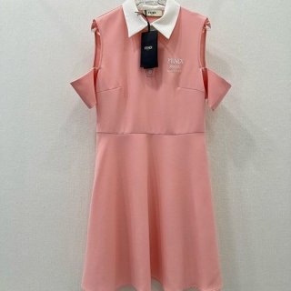 Cute Fendi logo open shoulder n-grade dress fei62307