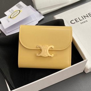 ☆Super popular☆Celine Grade N Small Wallet Triomphe Wallet Olive Cek90562