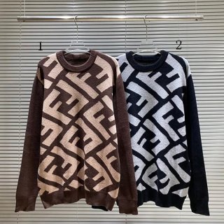 Competition Fendi Brown Wool Sweater Replica 2 Colors FZX091APJKF1M2Q