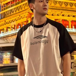 Rare Balenciaga T-shirt Replica Terry Cotton bao64744