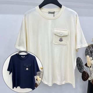 High quality Moncler logo patch pocket T-shirt parody 2 colors mor83514