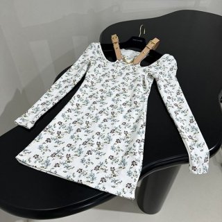 [Off-the-shoulder ☆ Beautiful floral pattern! ]Louis Vuitton ☆ Strap dress copy 1AFGE7
