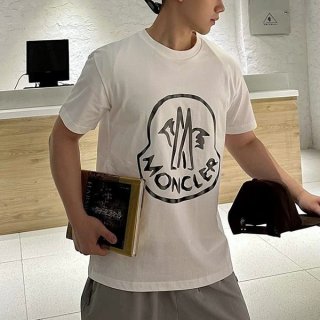 n-grade recommended Moncler logo T-shirt short sleeve cotton parody mod84988