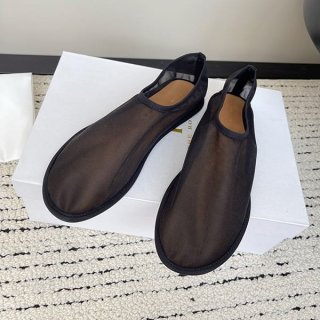 New design The Row parody black nylon sock shoes zan58623