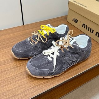 Popular all over the world? Miu Miu and New Balance fake collaboration ★ denim sneakers myt01884
