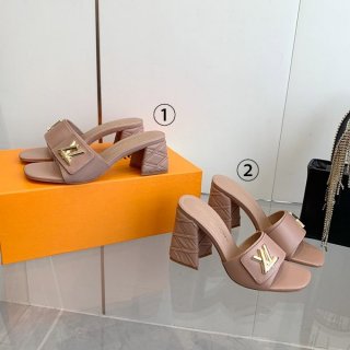 No.1 PopularLouis Vuitton Copy Shake Line Mule Sandals 1ABID2
