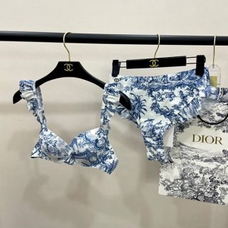 Boutique Dior replica bikini set up swimsuit top and bottom set dez55786