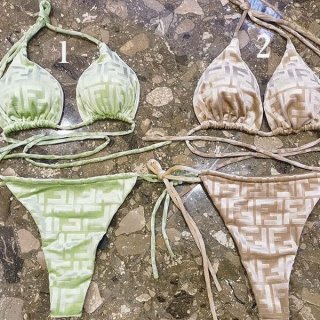 Must-have! Fendi replica bikini bottom set, two colors, deu14191