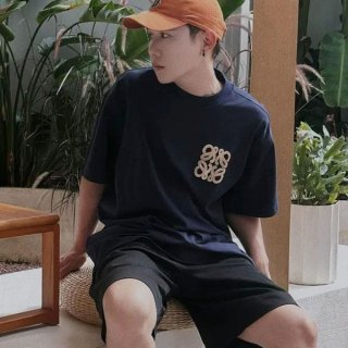 Very popular! Loewe boxy fit T-shirt cotton parody lov80334