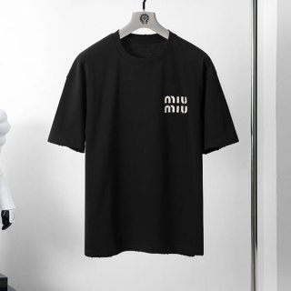 Immediate delivery Miu Miu cotton jersey short sleeve T-shirt replica mys69041