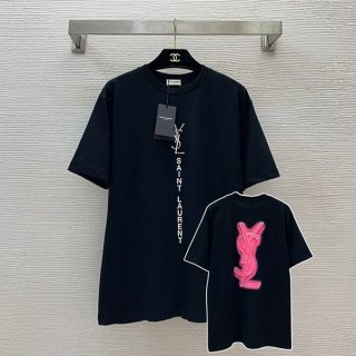 High quality Saint Laurent signature logo T-shirt replica Sah30503