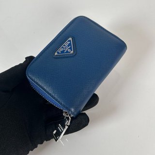 Prada Saffiano Triangle Coin Purse Replica 2MM003