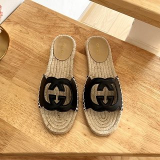 ★Gucci★Interlocking G Cutout Slide Sandals guj90267