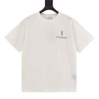 n-grade recommended saint laurent replica signature logo t-shirt sai97578