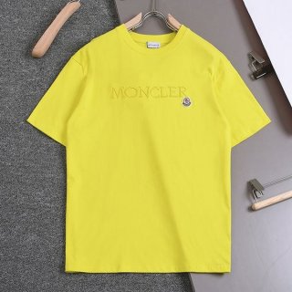 ☆Super popular☆ Moncler replica embroidered logo cotton crew neck T-shirt moc39268